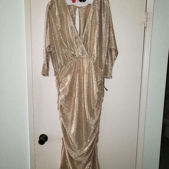 eva mendes for New York & Company Dresses & Skirts - Eva Mendes Gold Dress